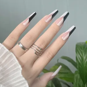 Coffin Black and white clashing colors