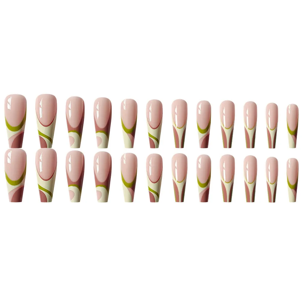 Coffin french creamy grass waves