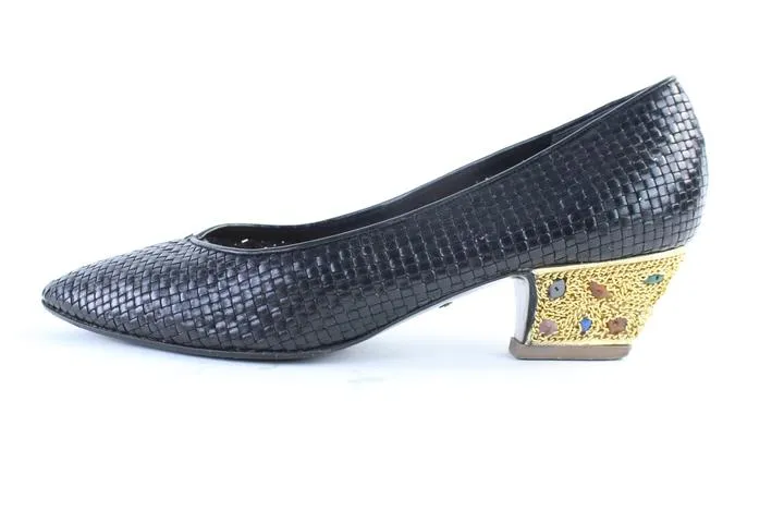 Colette Woven Jeweled Heels 08mz0710