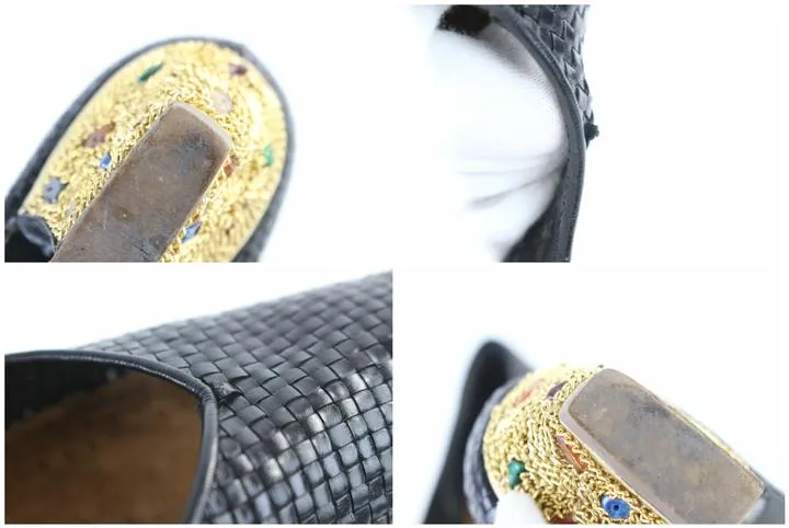 Colette Woven Jeweled Heels 08mz0710