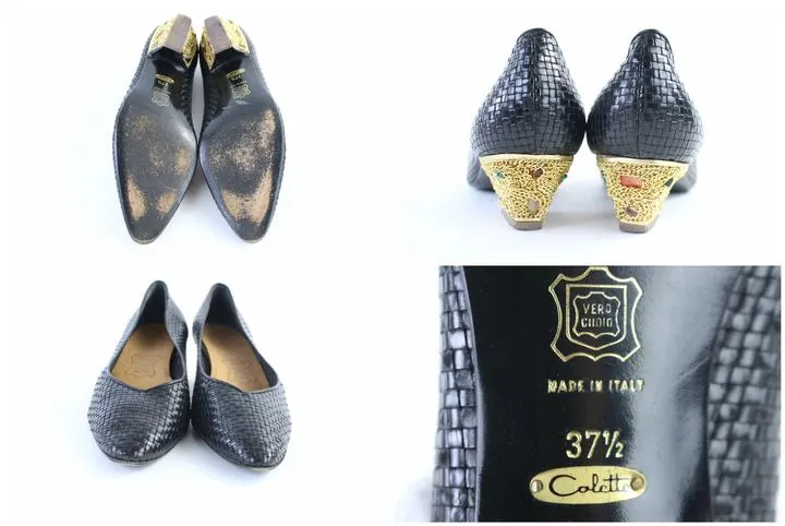 Colette Woven Jeweled Heels 08mz0710