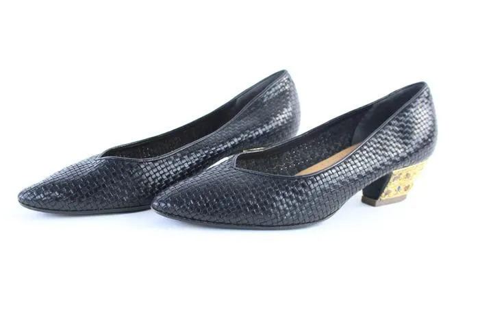 Colette Woven Jeweled Heels 08mz0710