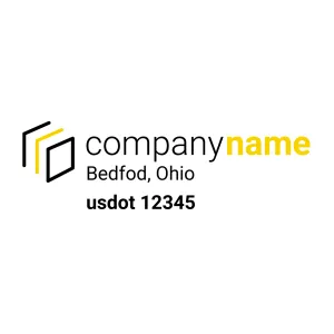 Company Name Truck Door Decal (USDOT), 2 Pack
