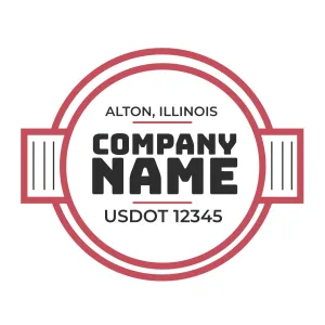 Company Name Truck Door Decal (USDOT), 2 Pack