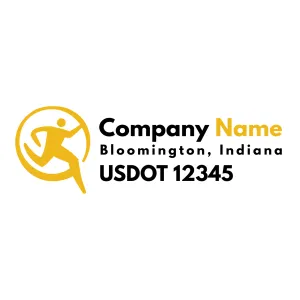 Company Name Truck Door Decal (USDOT), 2 Pack