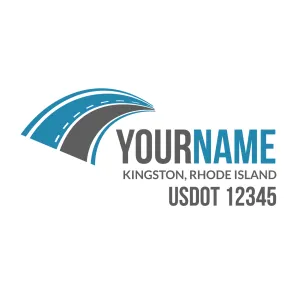 Company Name Truck Door Decal (USDOT), 2 Pack