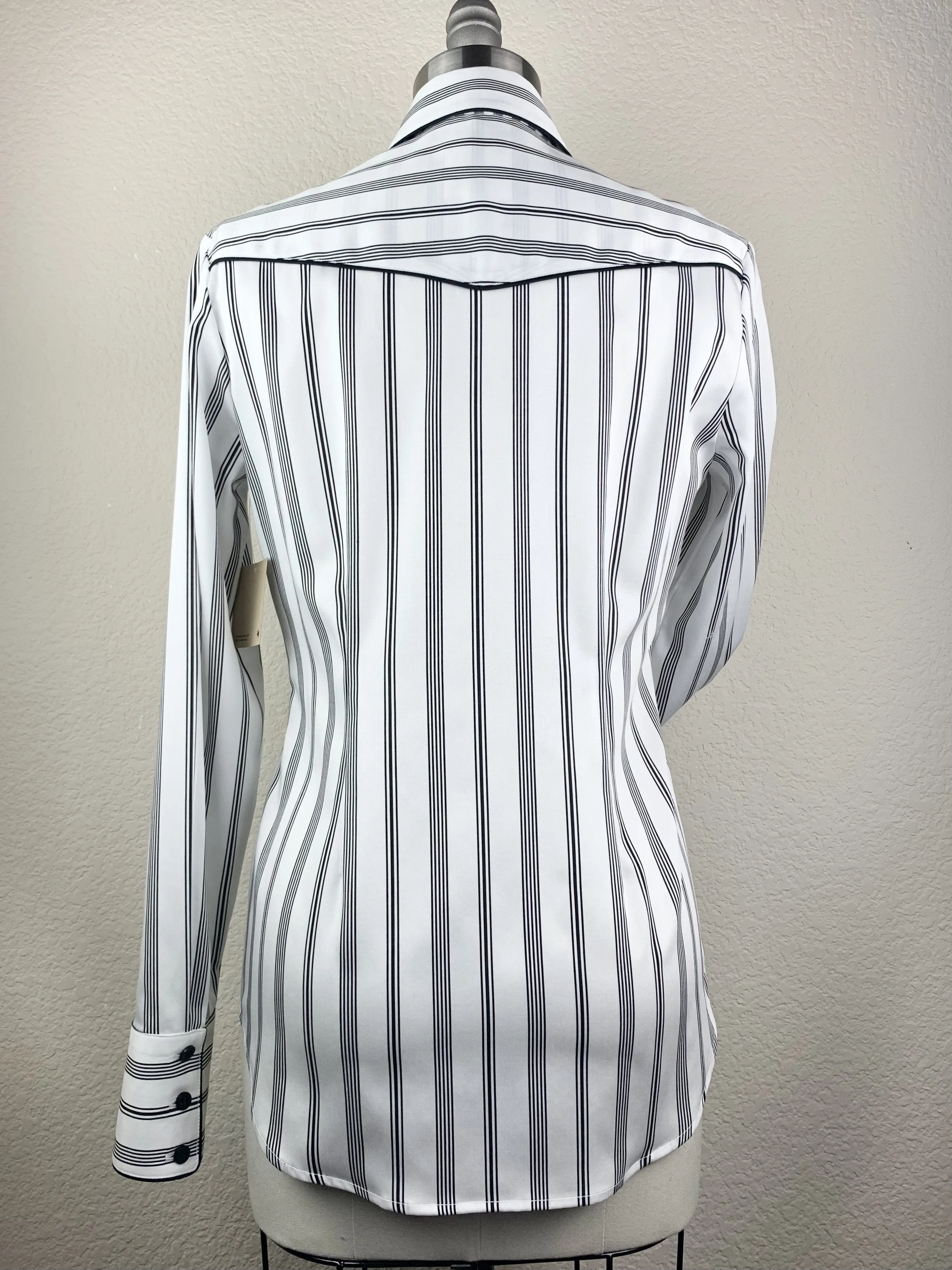 CR Tradition White and Black Stripes with Gingham