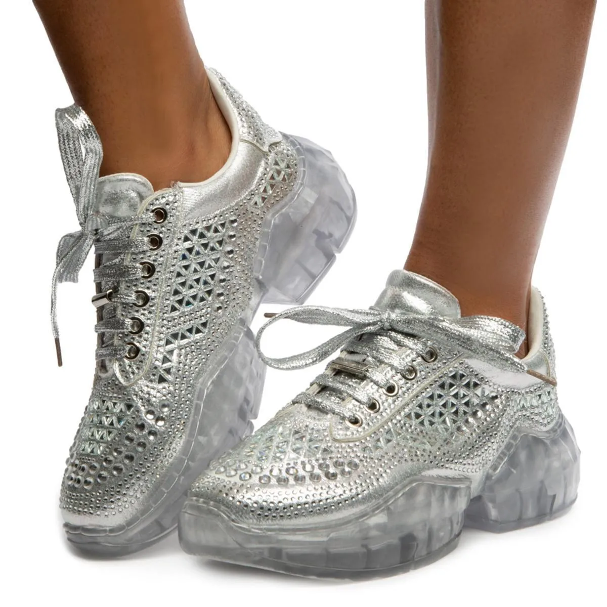 Crystal-6 Lace Sneakers