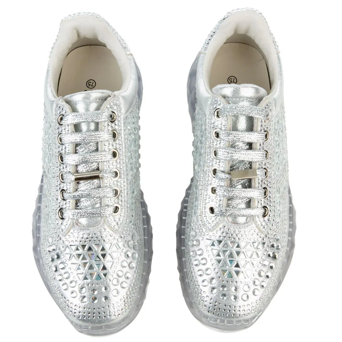 Crystal-6 Lace Sneakers