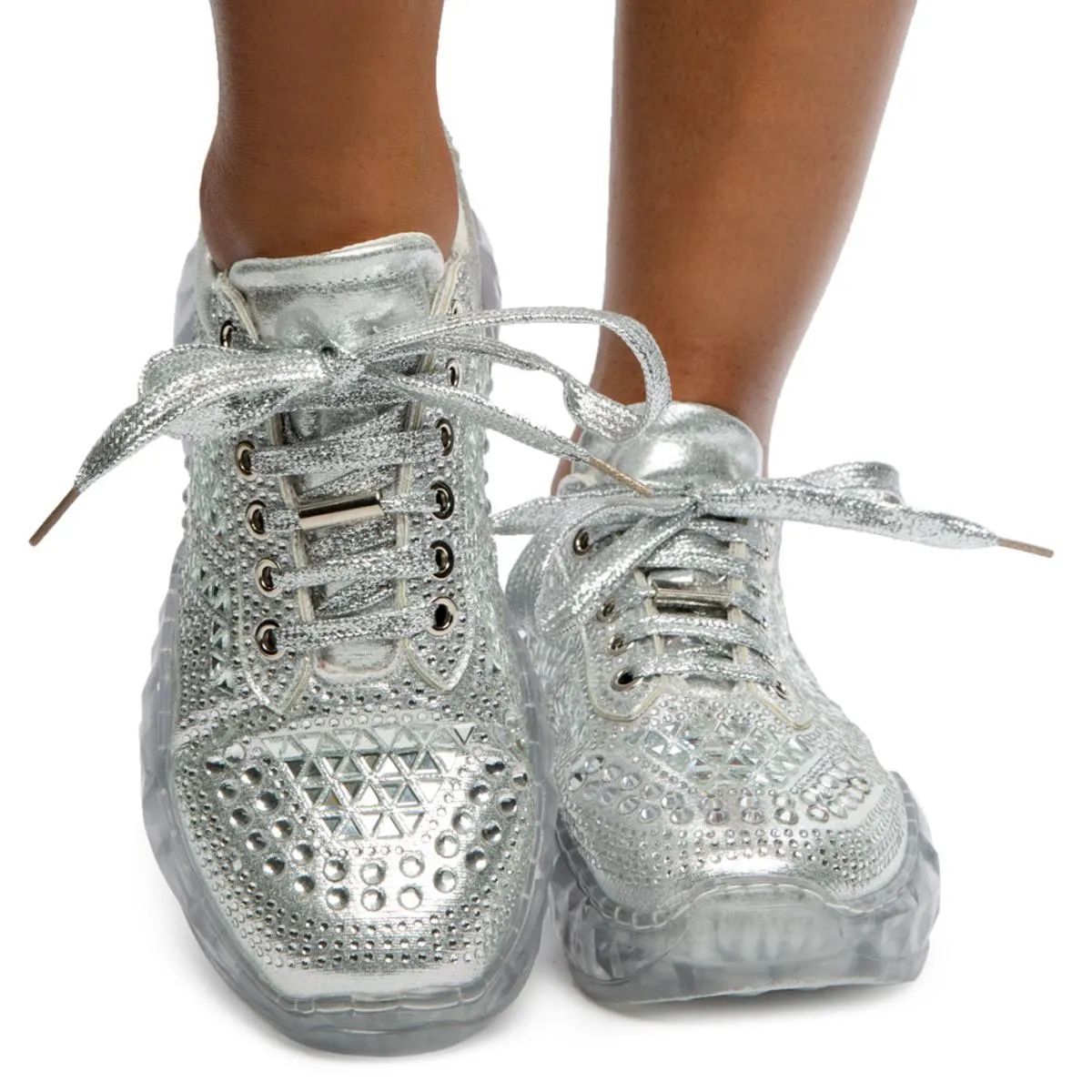 Crystal-6 Lace Sneakers
