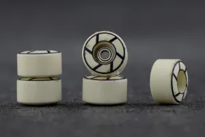 Dirty FB illPills -  Chrome Graphic Tip Urethane Fingerboard Wheels (70D Street Shape)