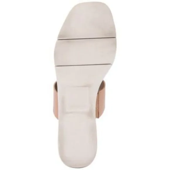 DOLCE VITA Womens Beige skin 1/2&quot; Platform Parni Wedge   Slide Sals 9.5