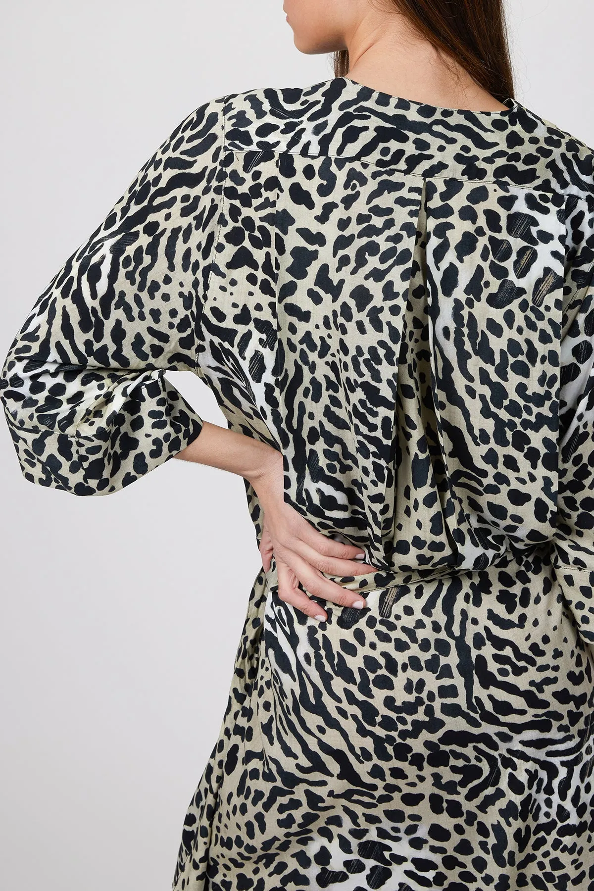 DROP WAIST KIMONO DRESS