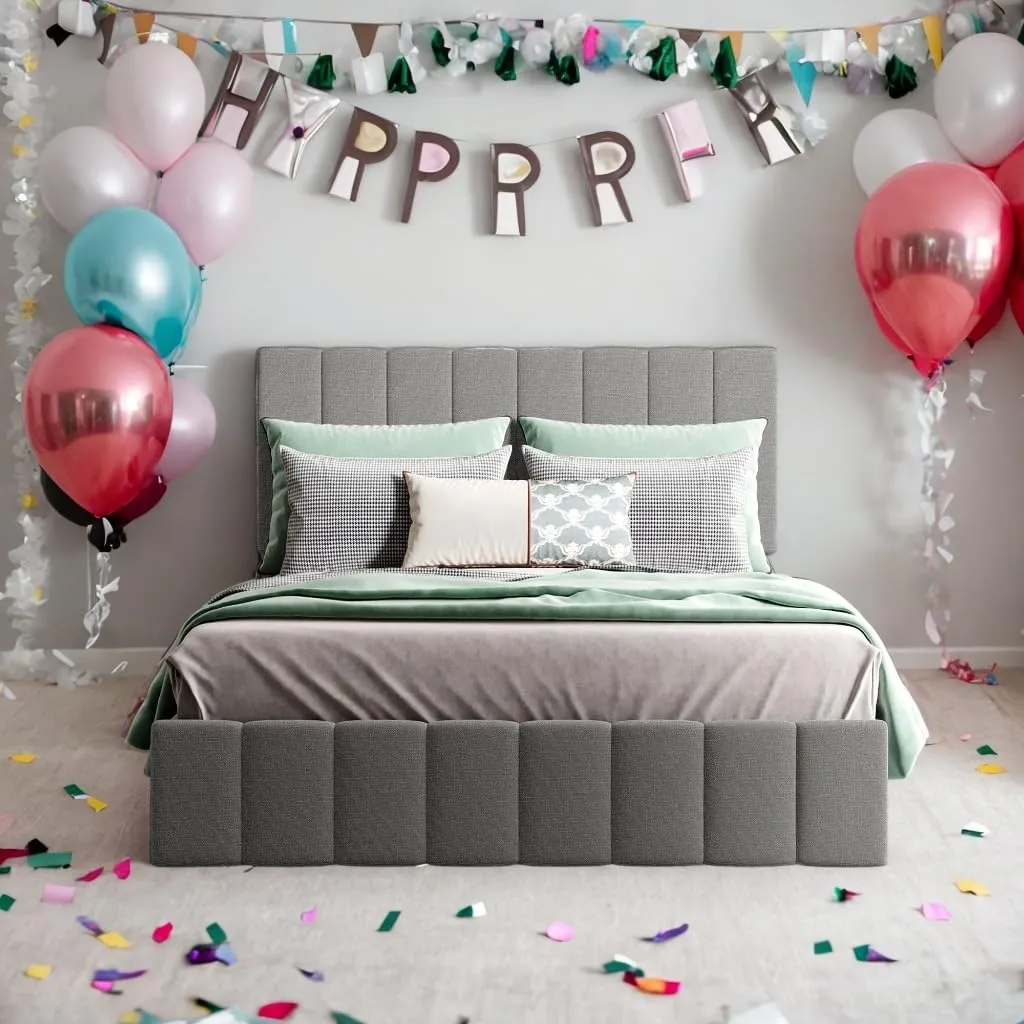 Elegant Design Full Size Upholstered Daybed Wood Bed Kids with A