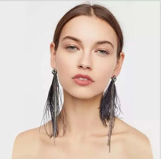Elegant Feather Earrings