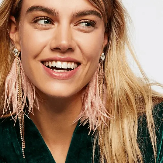 Elegant Feather Earrings