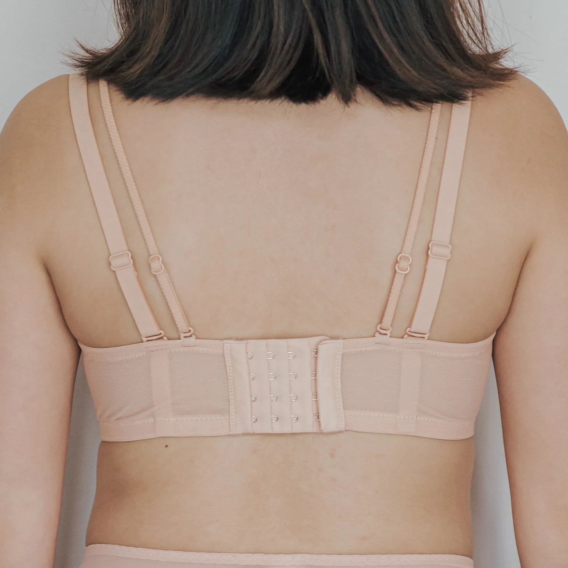 Elegant Romance! Convertible Push Up Bra in Sandstone