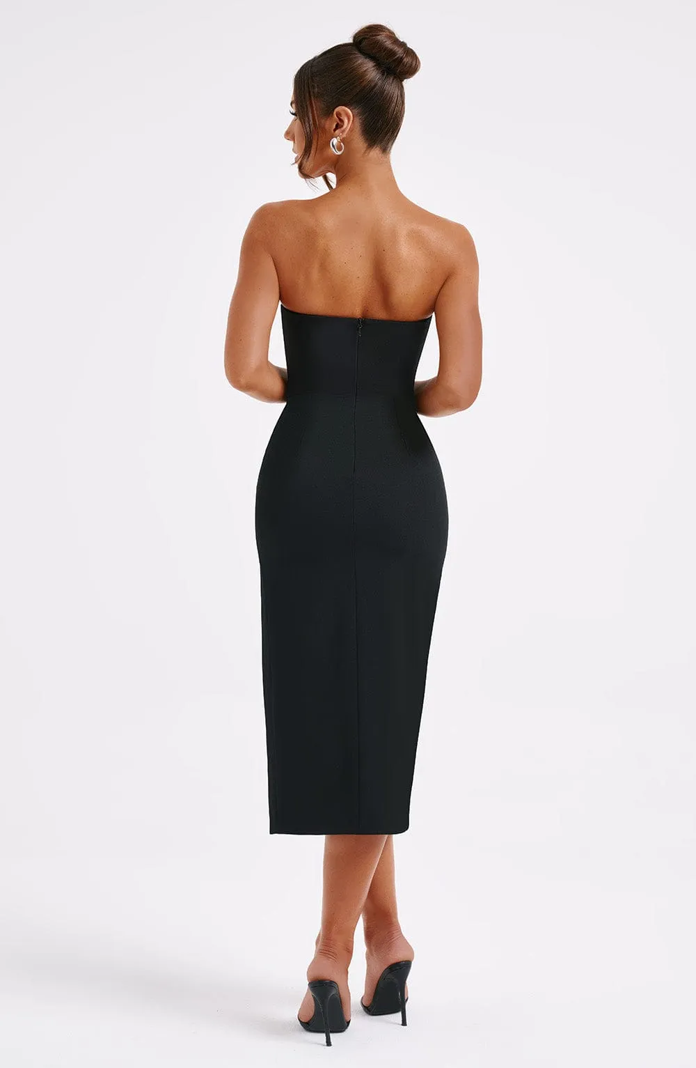 Emmaline Midi Dress - Black