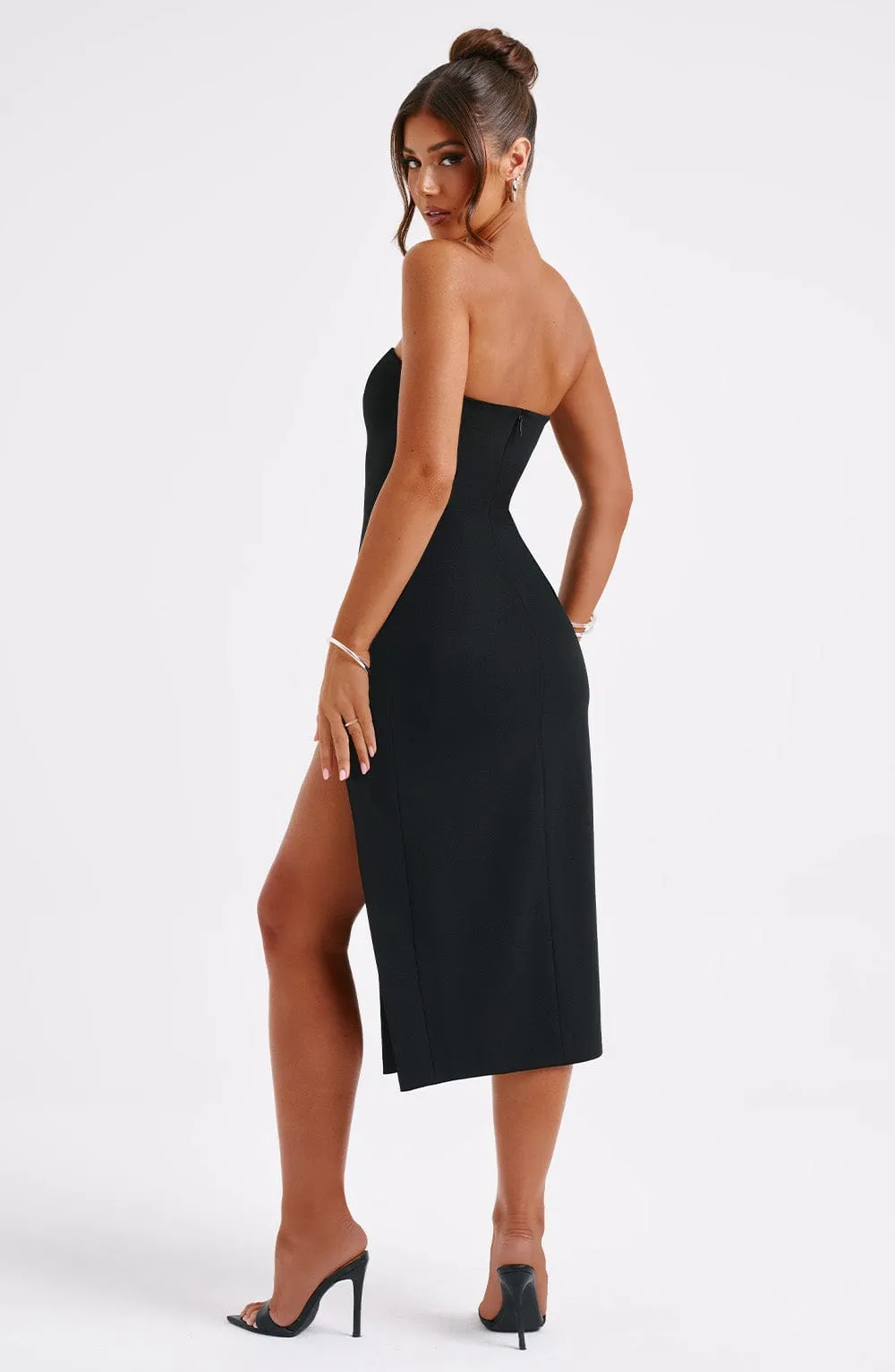 Emmaline Midi Dress - Black