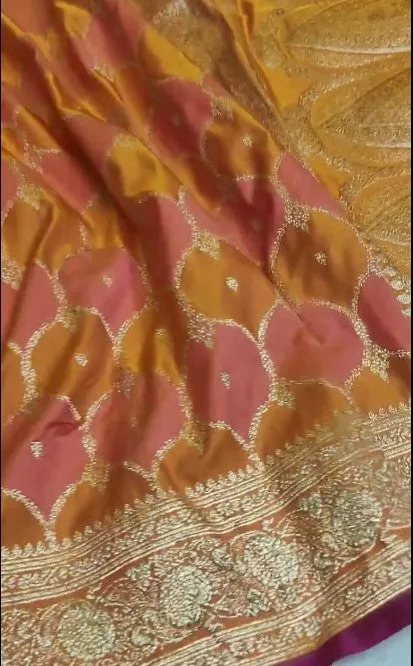 Exclusive Banarasi Rangkaat Mashru Silk Saree