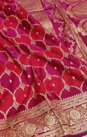 Exclusive Banarasi Rangkaat Mashru Silk Saree