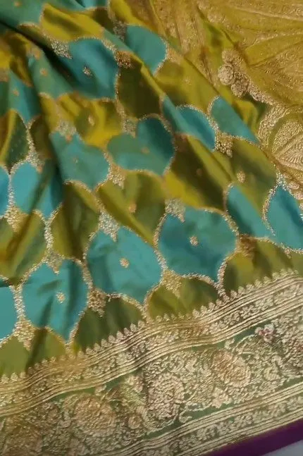 Exclusive Banarasi Rangkaat Mashru Silk Saree