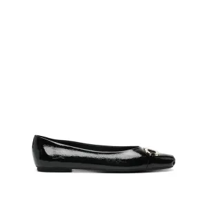 Ferragamo Gancini Hook-Buckle Ballerina Flats
