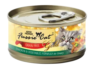 Fussie Cat Super Premium Chicken & Vegetables Formula In Gravy Canned Cat Food