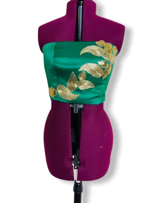 Gold leaf bustier