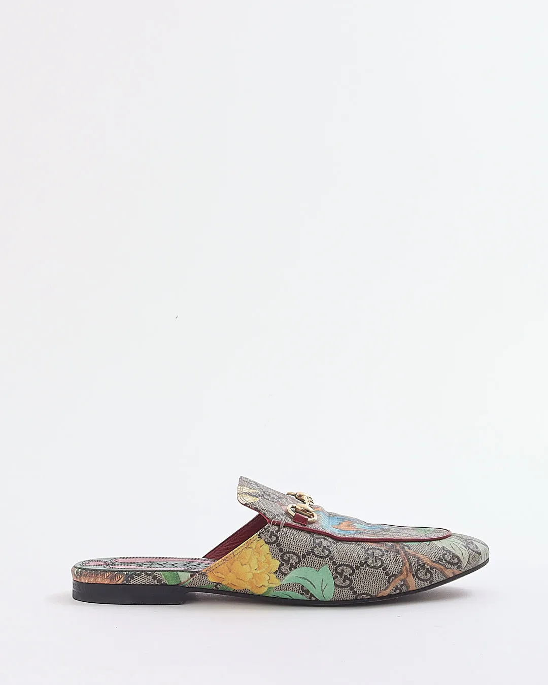 Gucci GG Supreme Print Princetown Horsebit Accent Mules - 38