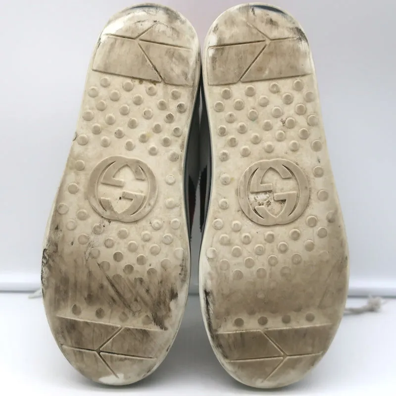 Gucci Kids Ace Platform Sneakers White Leather Size 33