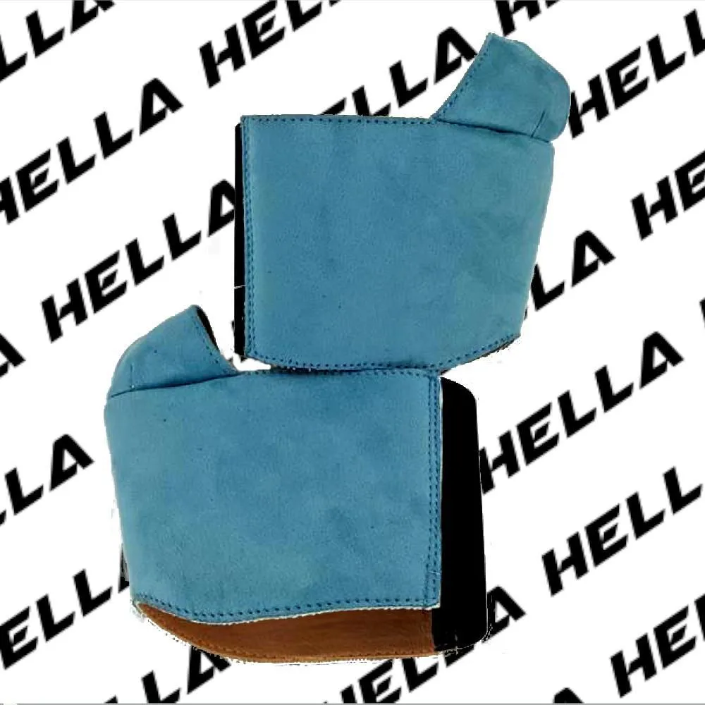 Hella Heels Classique Shoe Protector - Baby Blue Faux Suede