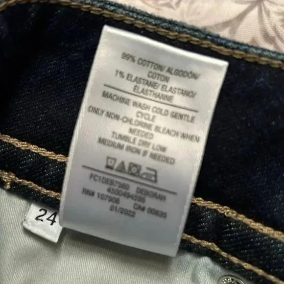 Hudson Ruby Cuffed Denim Shorts – Dark Wash, Size 24, Premium Quality