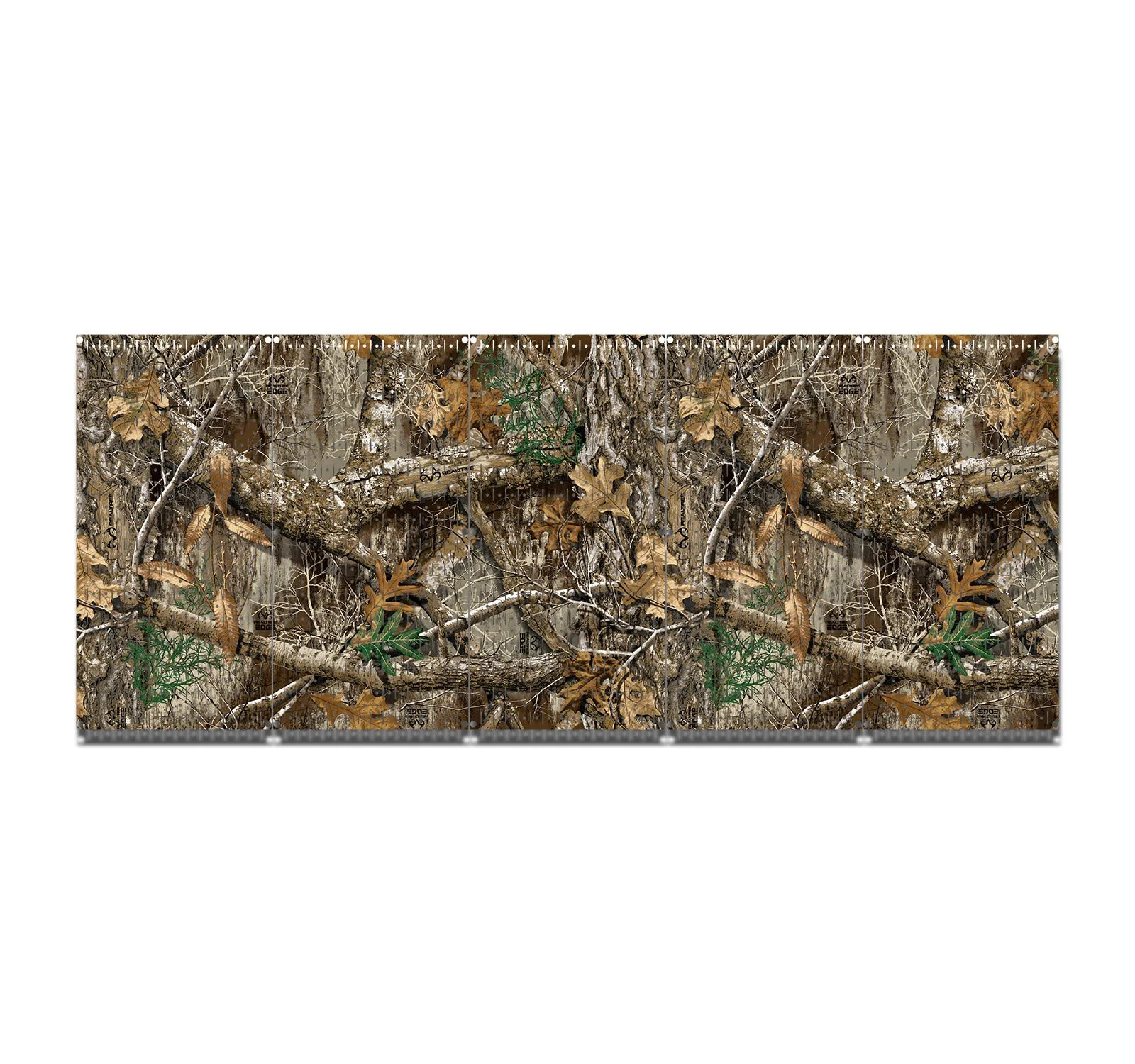 HWC15029C - RealTree® Edge (5) Panels | 80" x 32" (tall) | VERTICAL Printed Pegboards | Stock Customizable