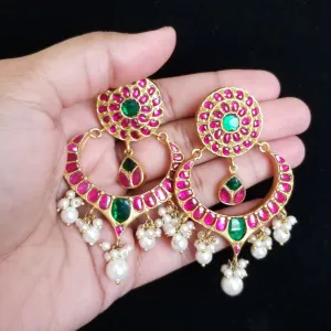 Jadau Kundan Heavy Chandbalis SR34