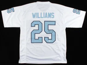 Javonte Williams Signed North Carolina Tar Heels Jersey (Beckett COA) Broncos RB