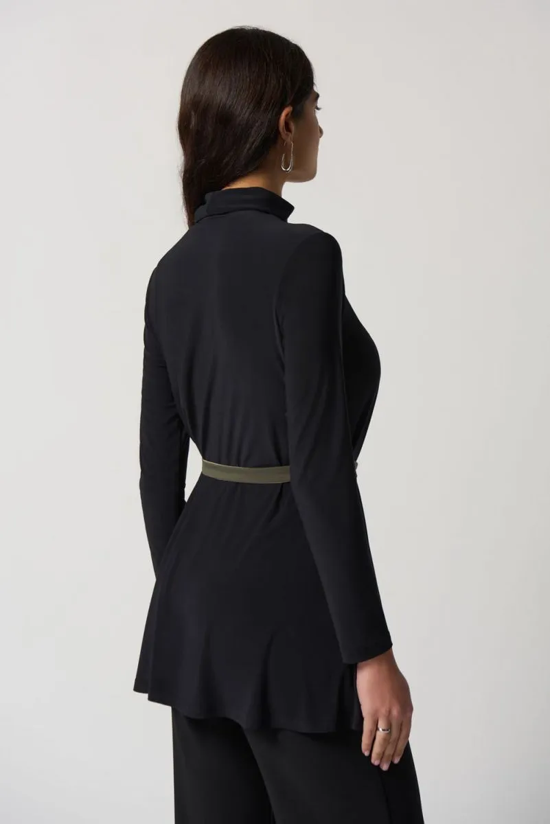 Joseph Ribkoff Black Color Block Tunic