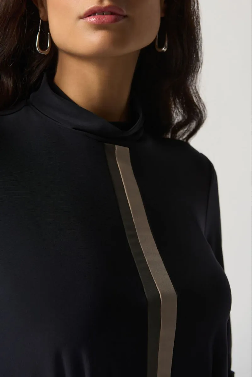 Joseph Ribkoff Black Color Block Tunic