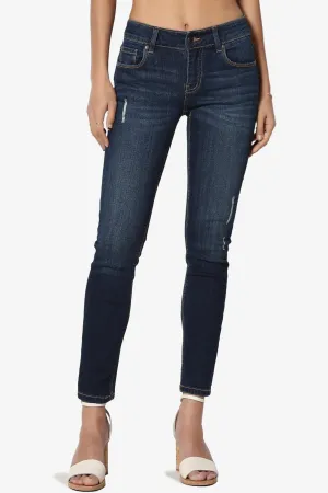 Josie Mid Rise Crop Skinny Jeans