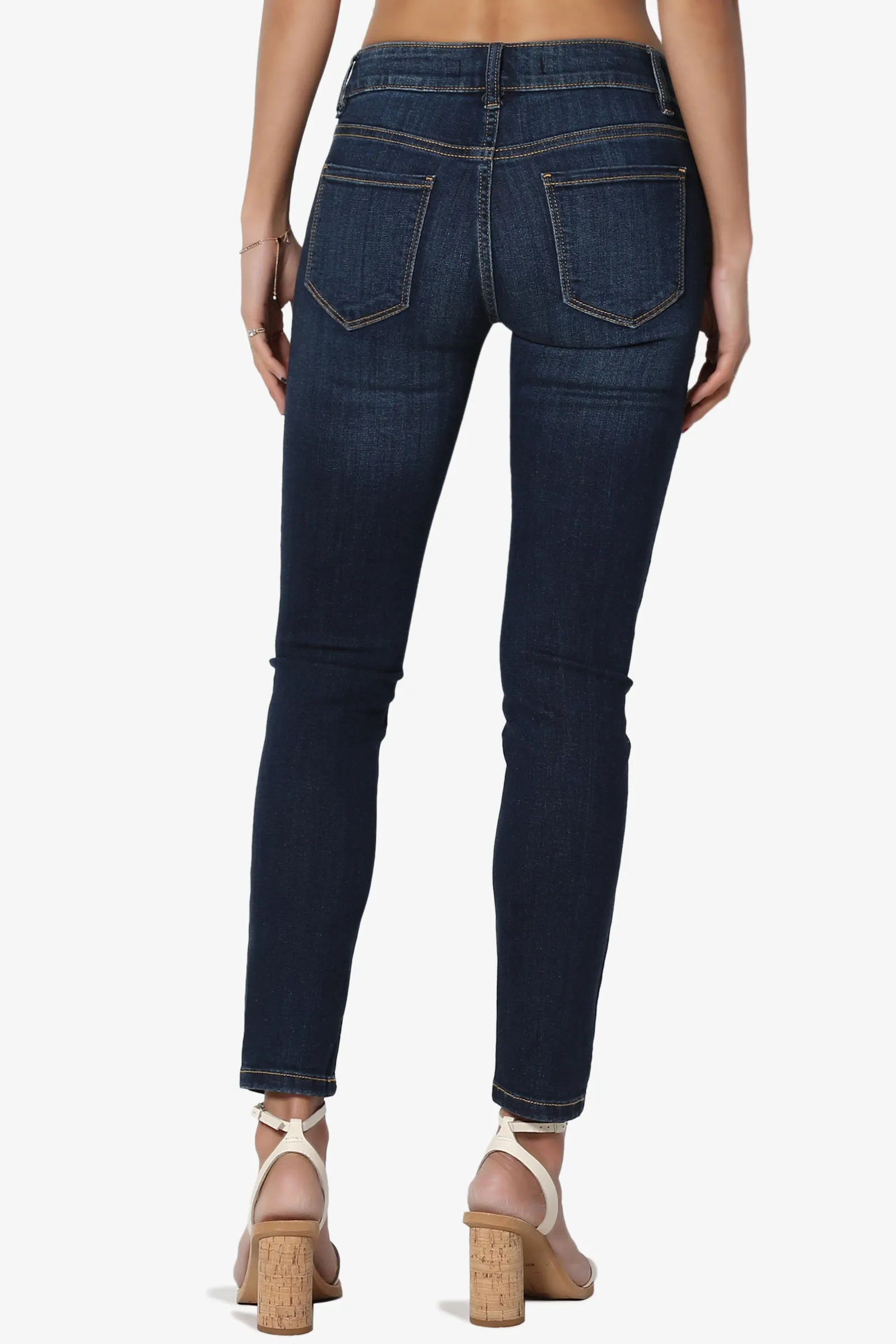 Josie Mid Rise Crop Skinny Jeans