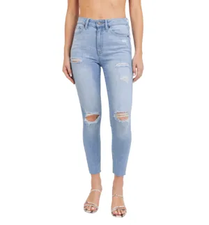 Just Black Distressed Scissor Cut Skinny