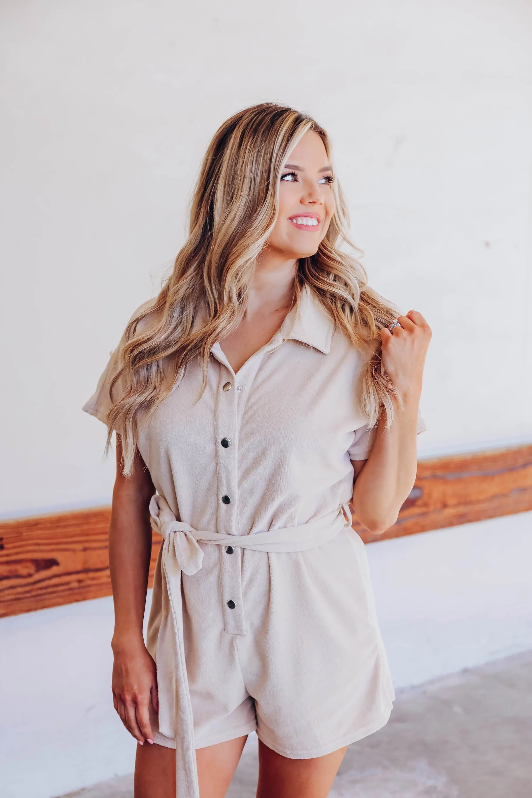 Kata Tie Waist Romper