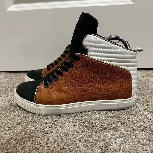 Kenneth Cole Leather High Top Sneakers Women’s Size 9M
