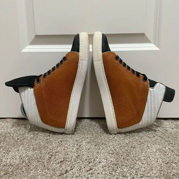 Kenneth Cole Leather High Top Sneakers Women’s Size 9M
