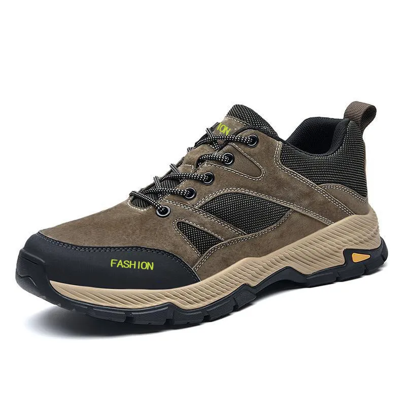 Lace-up Sneakers for Men, Casual Breathable Outdoor Hiking Running Sports Shoes