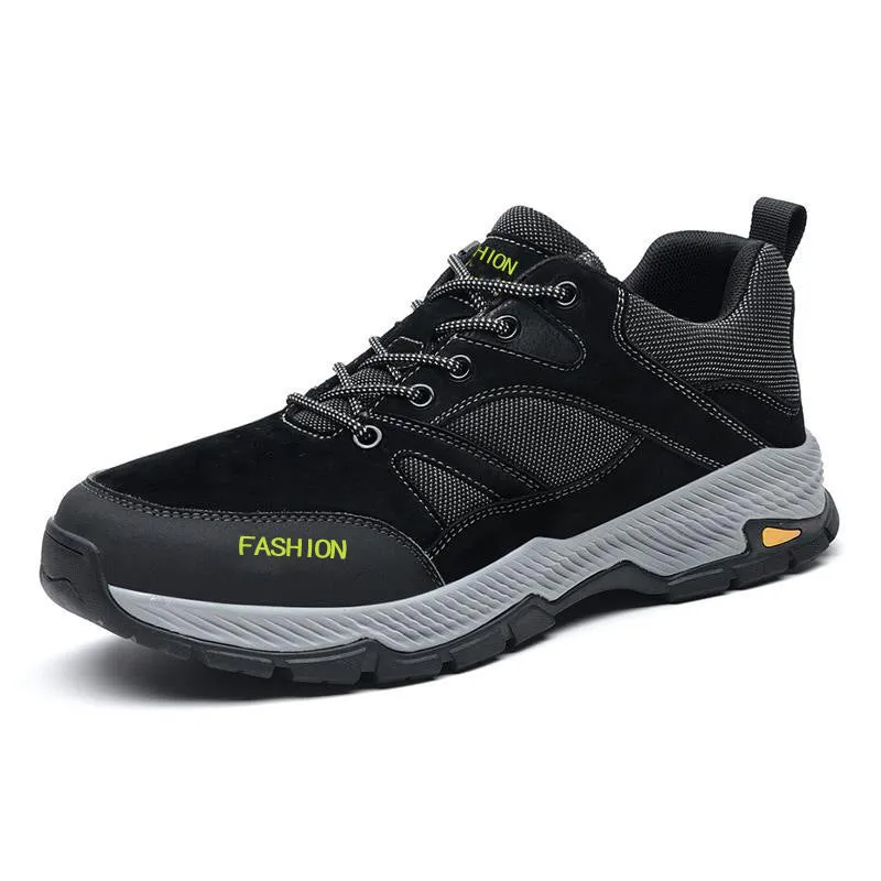 Lace-up Sneakers for Men, Casual Breathable Outdoor Hiking Running Sports Shoes