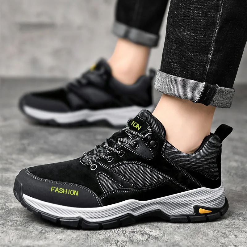 Lace-up Sneakers for Men, Casual Breathable Outdoor Hiking Running Sports Shoes