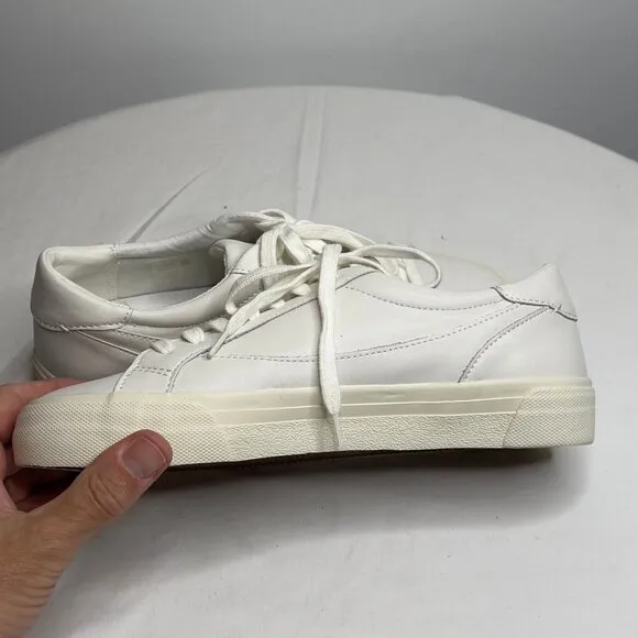 Madewell Women s $88 Sidewalk Low-Top Sneakers White Size 12M ND989