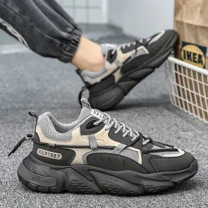Men'S Fashion Sneakers, Fabric Lining, Rubber Sole, FS