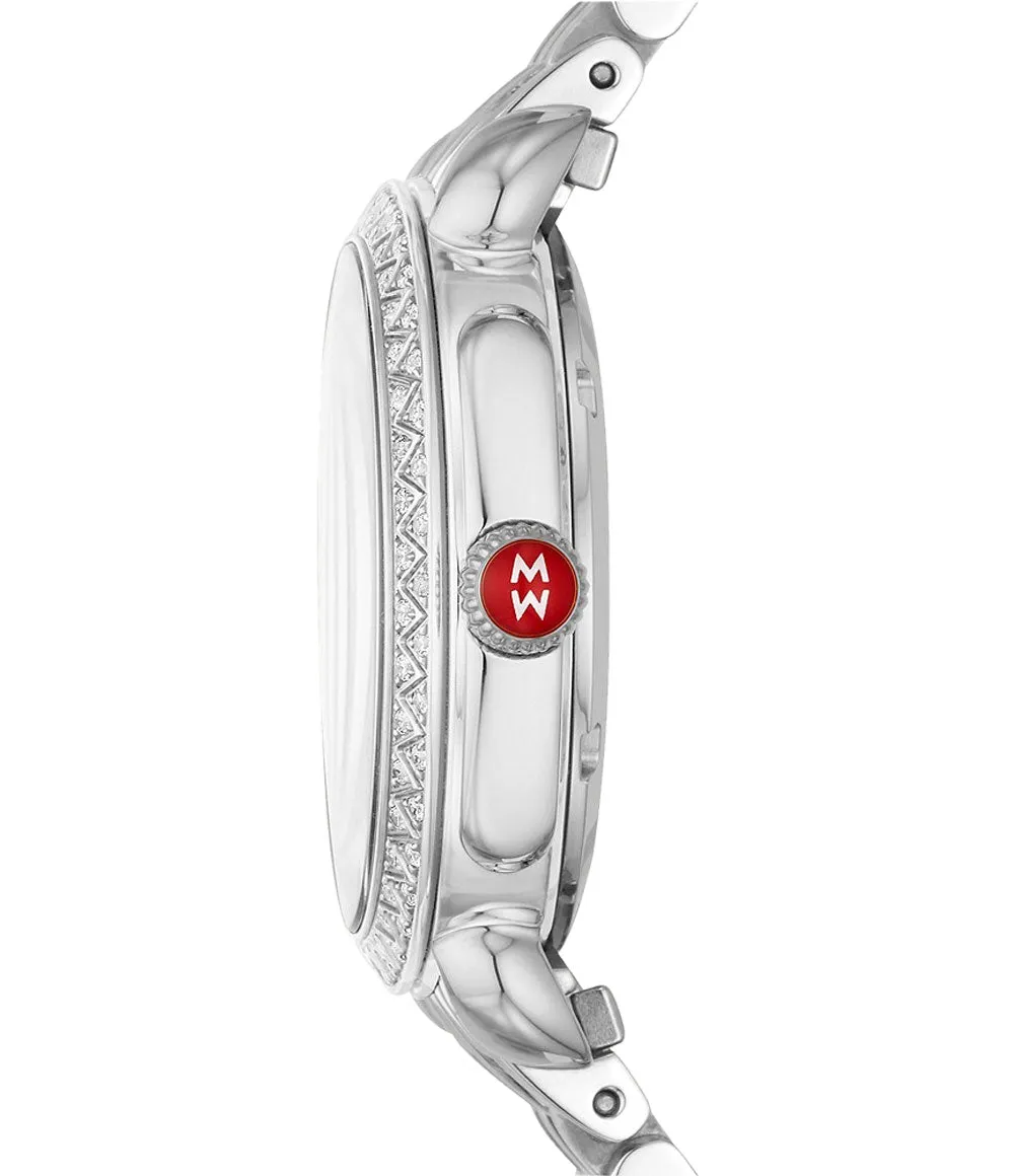 Michele Sidney Classic Stainless Steel Diamond MWW30B000001